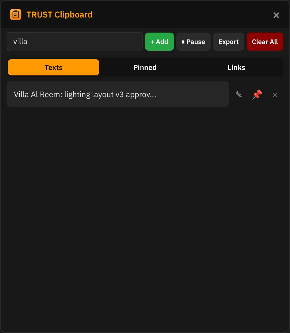 Instant search